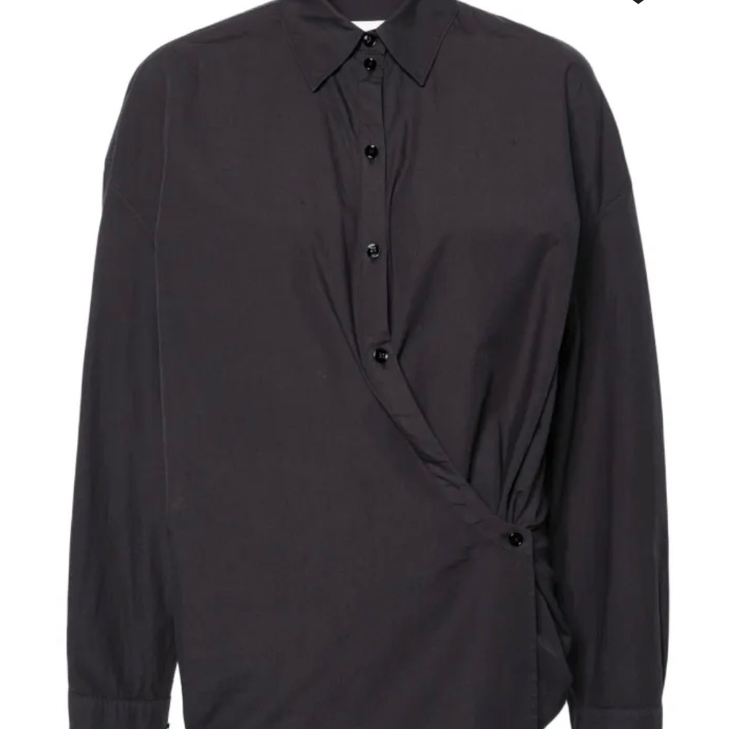 Lemaire Charcoal Twist Button-Up Shirt
